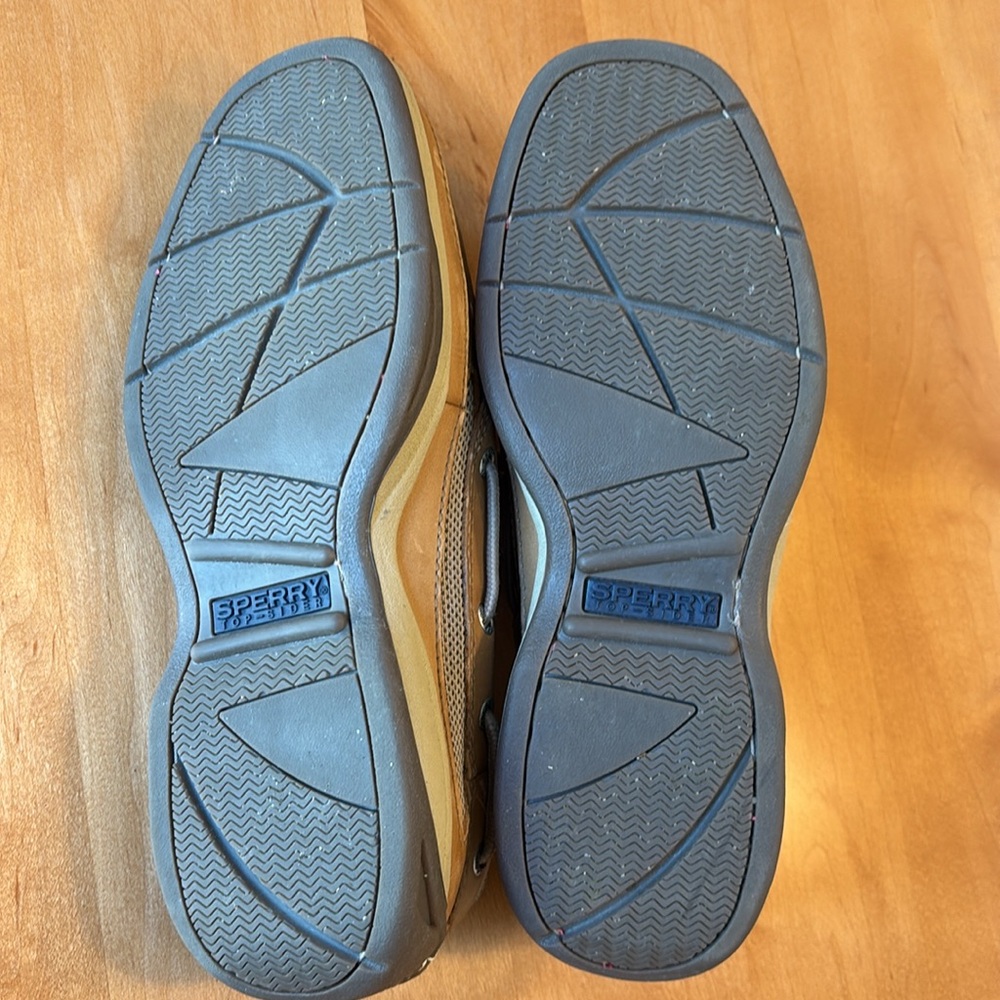 Sperry Tan Boat Shoes With Leather Laces And Mocc… - image 3